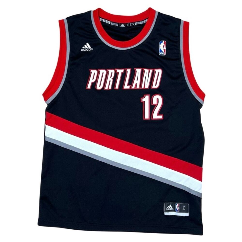 NBA Portland Trailblazers Jersey Youth Size L Adidas Aldridge #12 Tank